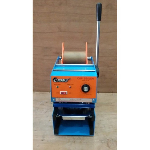 [EZO.5000055] Cup Sealer ETON ET D6 Press Gelas Aqua ET-D6 + Free 1 Roll Plastik Lid