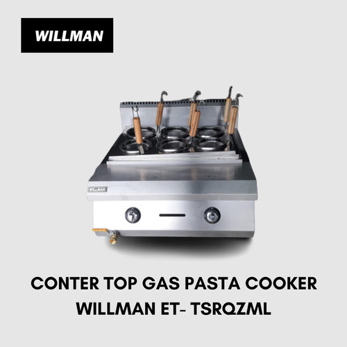 [EZO.5000070] Counter Top Gas Noodle Cooker Kompor Rebus Mie Pasta 6 Tungku WILLMAN