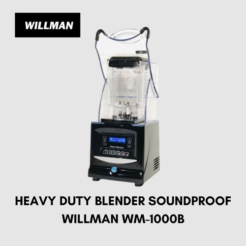 [EZO.5000071] Silent Heavy Duty Ice Blender Smoothies Es Jus WILLMAN w/ Screen Panel