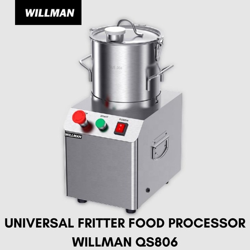 [EZO.5000165] Universal Fritter Food Processor WILLMAN QS-806 Mesin Giling Bumbu 6 L