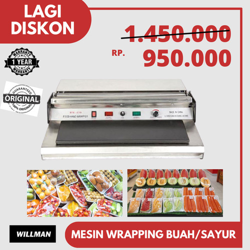 [EZO.5000234] Mesin Wrapping Plastik Cling Wrap Pembungkus Daging Buah Sayur