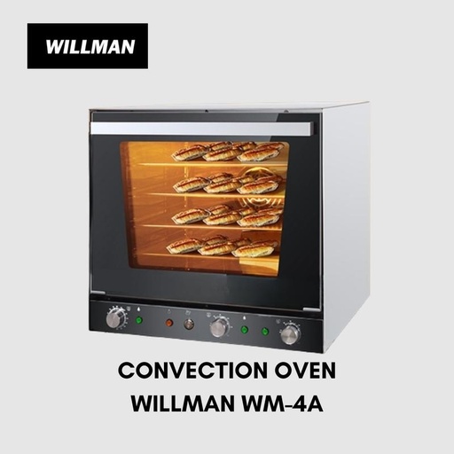 [EZO.5000235] Oven Listrik Roti Electric Convection Baking Bakery 4 Tray WILLMAN