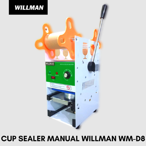 [EZO.5000262] Cup Sealer Mesin Press gelas WILLMAN WM-D8 GARANSI RESMI 1 TAHUN