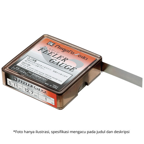 [EZM.1040010] Alat Ukur Celah Niigata Seiki FG-50-3 Steel Feeler Gauge Tebal 0.5mm Panjang 3 Meter