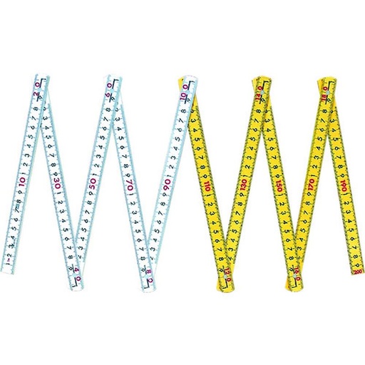 [EZM.1040095] Penggaris Lipat Shinwa 78833 Fiber Folding Ruler 10 folds 200cm 2 Meter Fiber