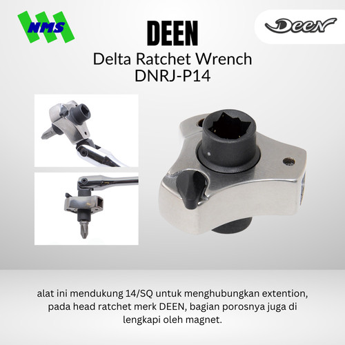 [EZM.1040115] Kunci DEEN DNRJ-P14 J Delta Ratchet Wrench - Original Japan
