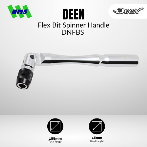 [EZM.1040119] Handle Obeng DEEN DNFBS Flex Bit Spinner Handle - Original Japan