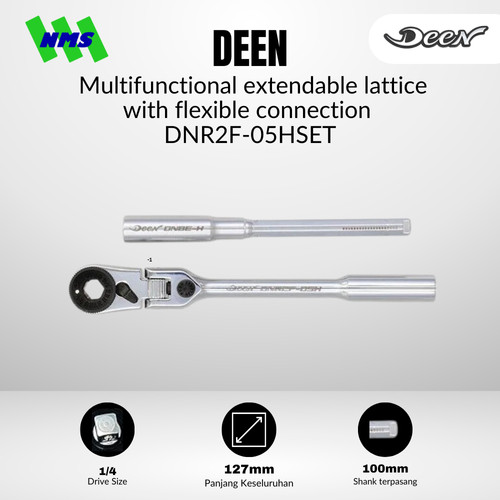 [EZM.1040124] Handle Mata Obeng DEEN DNR2F-05HSET Multipurpose Bit Ratchet - Original Japan