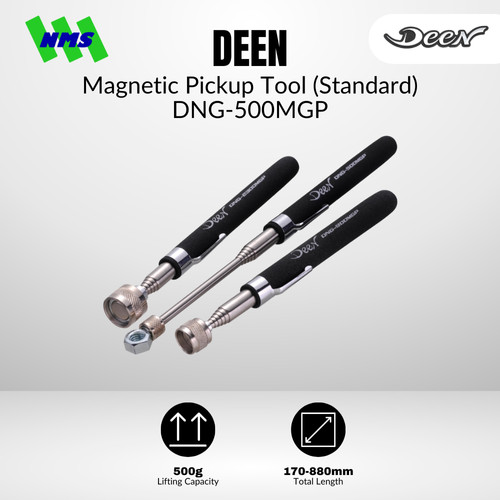 [EZM.1040149] Tongkat Magnet DEEN DNG-500MGP Magnetic Pickup Tool (Standard) 500g Pen Stick Grabber Besi - Original Japan
