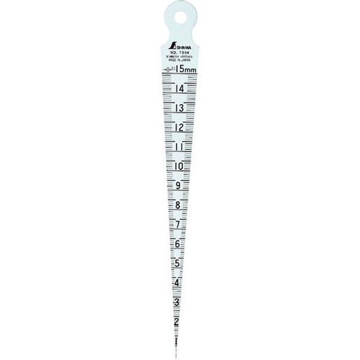 [EZM.1040218] Alat Ukur Celah Shinwa 700A Taper Gauge Stainless Steel 1 ~ 15 mm 62600