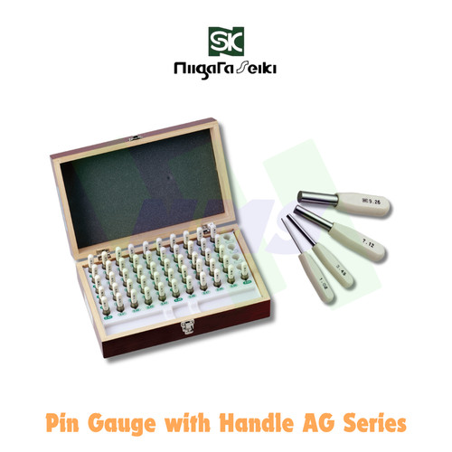[EZM.1040223] Alat Ukur Niigata Seiki Steel Pin Gauge with Handle AG Series QC Diameter Lubang