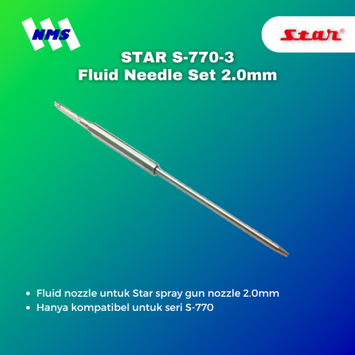 [EZM.1040248] STAR Fluid Needle S-770-3 2.0mm Untuk Spray Gun S-770