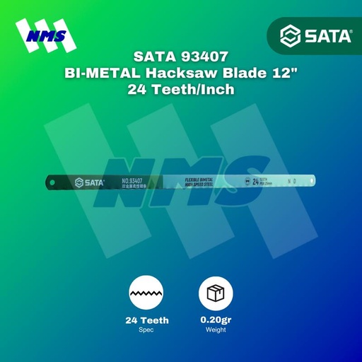 [EZM.1040582] Mata Gergaji SATA 93407 12" Bi-Metal Saw Blades 24 Teeth/Inch