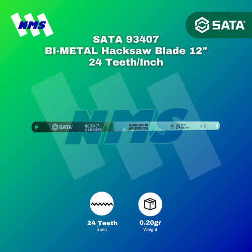 [EZM.1040582] Mata Gergaji SATA 93407 12" Bi-Metal Saw Blades 24 Teeth/Inch