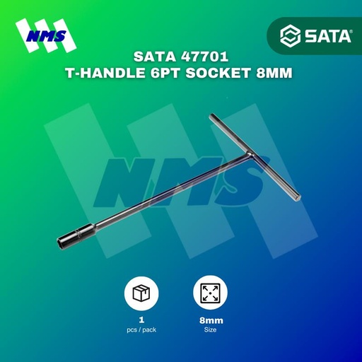[EZM.1040650] Kunci T SATA 47701 T-Handle 6Pt Socket Baut 8mm x 310mm ST47701SC