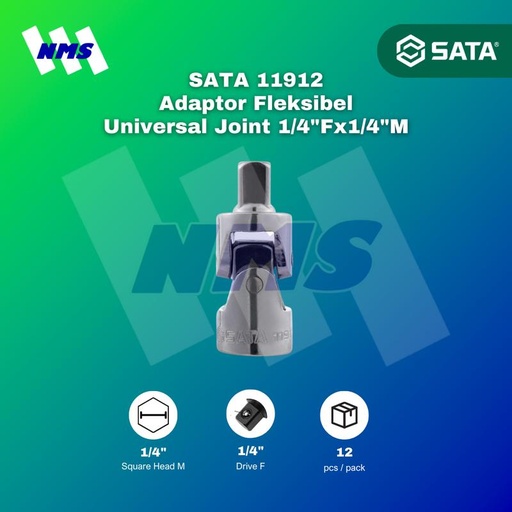 [EZM.1040722] Adaptor Fleksibel SATA 11912 Universal Joint 1/4" F x 1/4" M