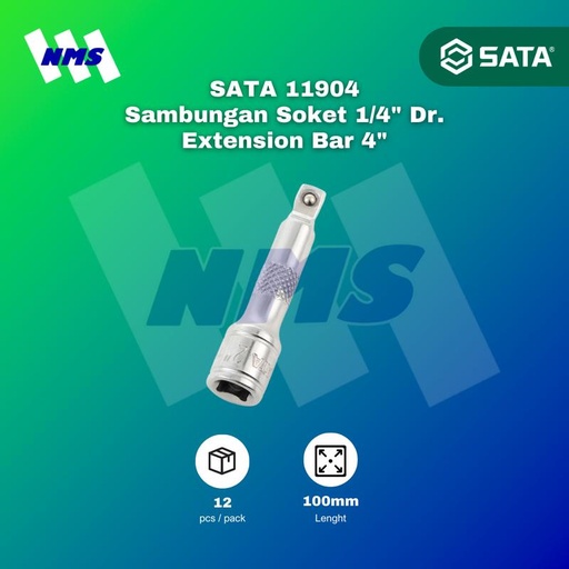 [EZM.1040767] Sambungan Soket SATA 11904 1/4" Dr. Extension Bar 4" 100mm