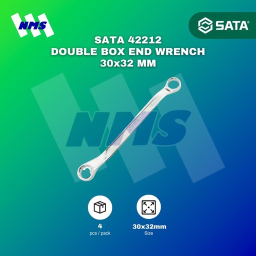 [EZM.1040784] Kunci Ring SATA 42212 Double Box End Wrench 30mm X 32 mm