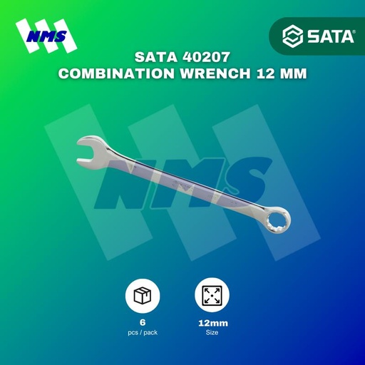 [EZM.1040807] Kunci Ring Pas SATA 40207 Combination Wrench 12 mm