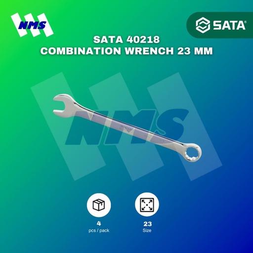 [EZM.1040811] Kunci Ring Pas SATA 40218 Combination Wrench 23 mm