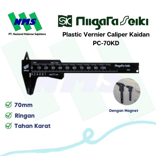 [EZM.1042482] Niigata Seiki Plastic Caliper/Jangka Sorong PC-70KD