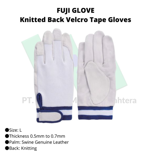 [EZM.1043143] Sarung Tangan Fuji Gloves Pig Leather Gloves (cuffs) EX-234 White Kulit Babi