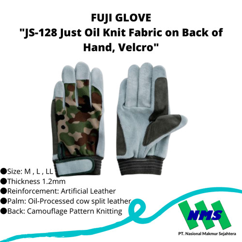 [EZM.1043149] Sarung Tangan Fuji Glove Cowhide Leather Gloves JS-128M Just Oil Meri Magic