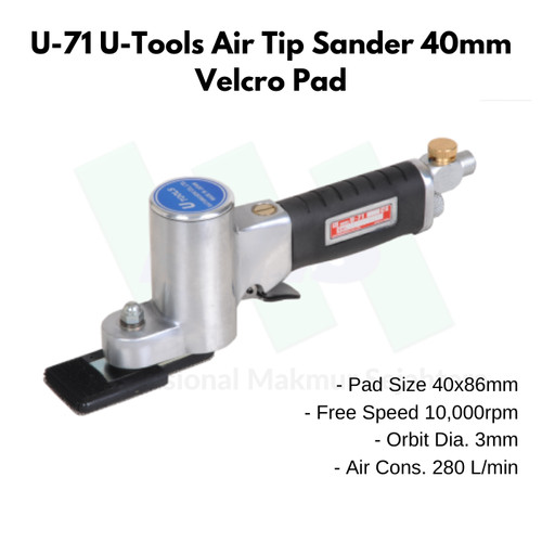 [EZM.1043546] Amplas Angin U-71 U-Tools Air Tip Sander 40mm Pad