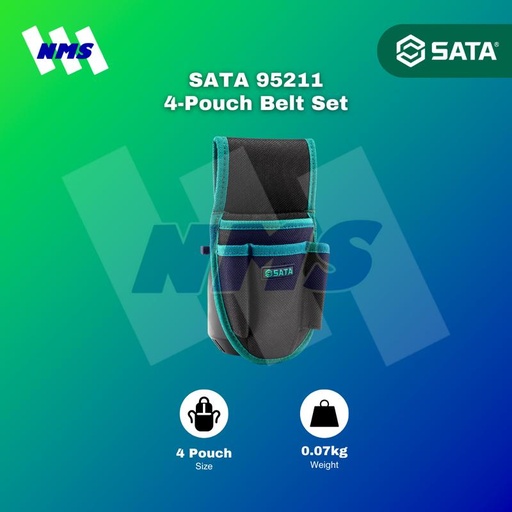 [EZM.1044237] Tas Perkakas Pinggang SATA 95211 4-Pouch Belt Set (Poliester 900D)