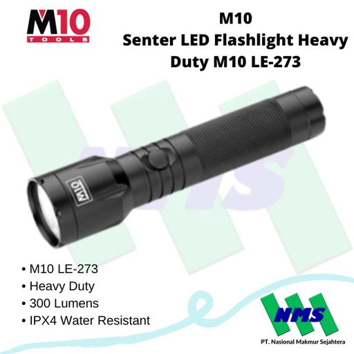 [EZM.1044267] Senter LED Flashlight Heavy Duty M10 LE-273