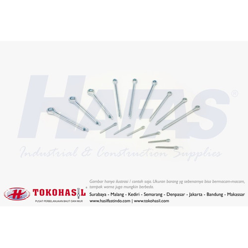 [EZR.2300067] Spleet Pen (Cotter Pin) 1/16" x 1 1/4" inch - Putih