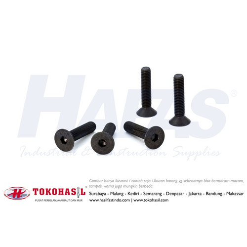 [EZR.2300940] Flat Socket Cap Screw M24 x 80 - P3.00 (Baut Flat L, Countersunk)