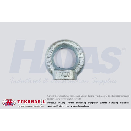 [EZR.2301103] Eye Nut M10 (putih) / Mur Mata