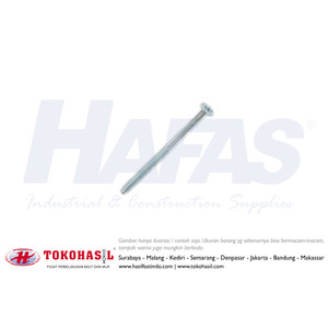 [EZR.2302289] Baut JCB-C M6x25 / M6 x 25 Under Size (putih)