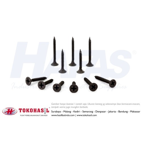 [EZR.2303079] Sekrup Drywall #6x1 (Skrup Gypsum #6 x 1 / Drywall Screw) - 1.500 pcs