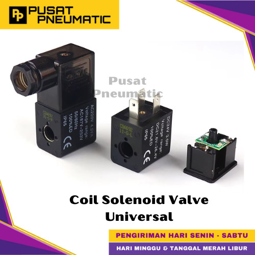 [EZM.9500034] Pneumatic Coil Solenoid Valve Universal Coil Selenoid Valve Switch Voltase Ac 220 / Dc 24 / Ac 110 / Dc 12 / Ac 24