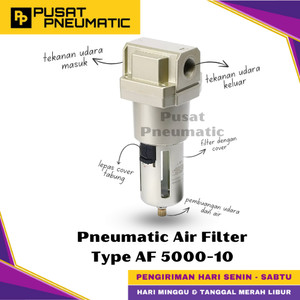 [EZM.9500081] AF 5000 10 Pneumatic Air Filter Compressor Penyaring Angin Input Drat 1" Inch Type AF5000-10