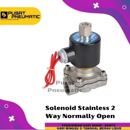 [EZM.9500100] Solenoid Valve 2 Way Selenoid Valve Stainless Normal Open 2 Inch