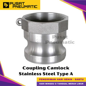 [EZM.9500540] 1" Quick Joint Coupling Camlock Stainless Steel Type A 100 Size 1 Inch