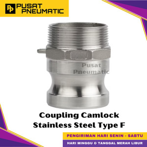 [EZM.9500586] 1 1/4" Quick Joint Coupling Camlock Stainless Steel Type F 125 Size 1 1/4 Inch