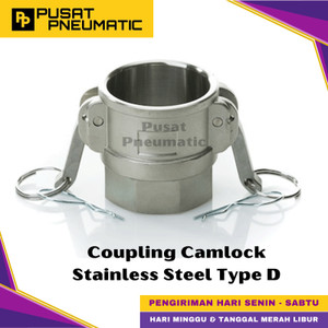 [EZM.9500604] 1 1/4" Quick Joint Coupling Camlock Stainless Steel Type D 125 Size 1 1/4 Inch