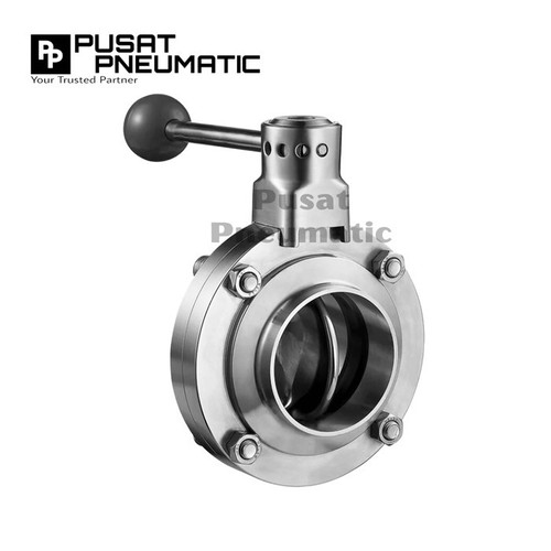[EZM.9500629] 4" Butterfly Valve Sanitary Las Weld End Stainless 316 4 Inch