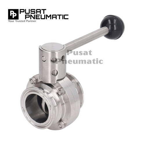 [EZM.9500632] 4" Butterfly Valve Sanitary Tri Clamp Stainless 316 4 inch