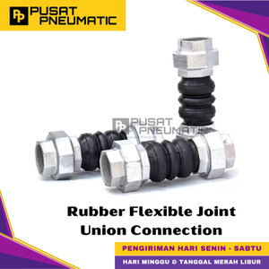 [EZM.9500812] 1 1/4" Rubber Flexible Joint Twinflex Watermur Drat Union Connection DN 35 Size 1 1/4 Inch