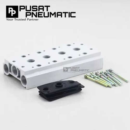 [EZM.9501513] MANIFOLD BLOCK 4 BARIS(SOLENOID TYPE V51 / BODY 100 / 4V110 )