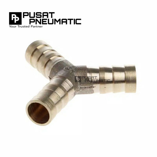 [EZM.9503021] Nepel Selang Y / Hose nipple Y 1/4" Kuningan