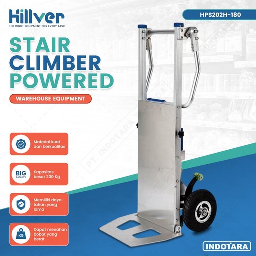 [EZM.1010041] Electric Stair Climbing Hand Truck - Alat Pengangkat Barang/Galon Elektrik Hillver
