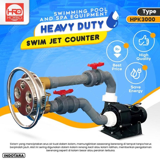 [EZM.1010048] Mesin Arus Buatan Kolam Renang Swim Jet Counter Horbo