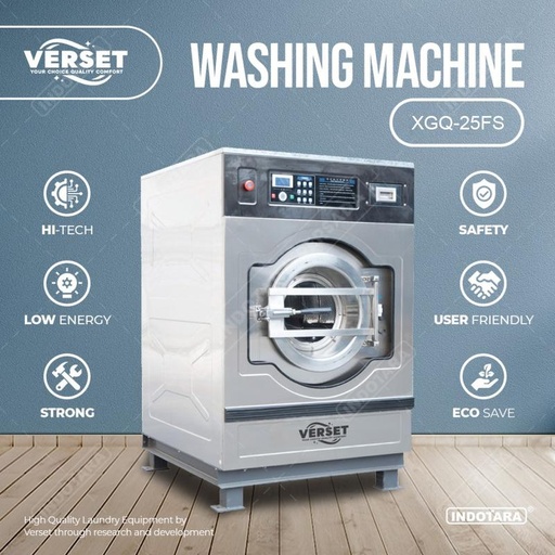 [EZM.1010068] Mesin Laundry Industri / Washer Extractor Verset XGQ-25FS
