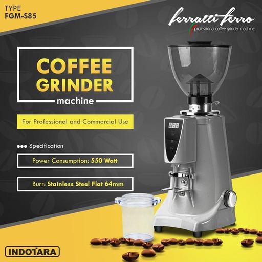 [EZM.1010075] Coffee Grinder Ferratti Ferro Grinder Machine FGM-S85